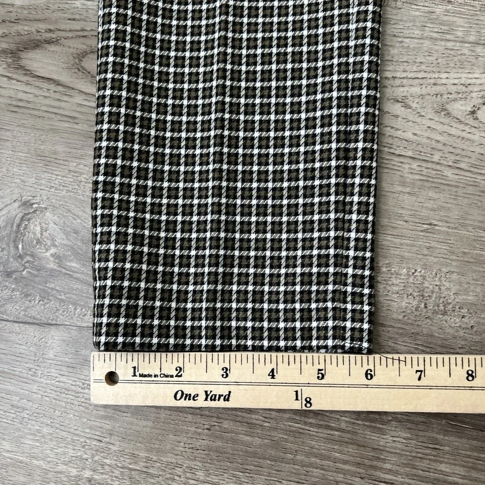 NWT River Island Skinny Fit Trousers Mens 30x32 Brown Check Plaid Smart